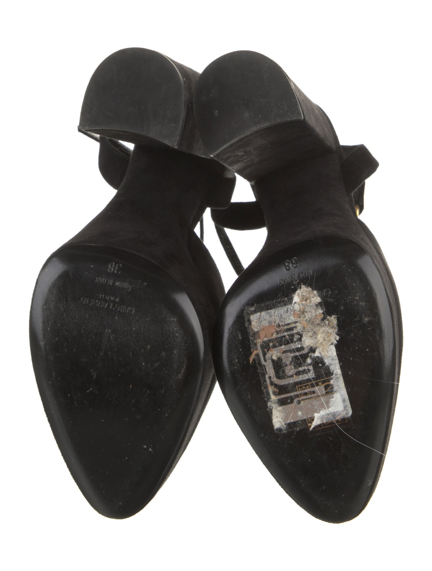 Saint Laurent Suede Slingback Pumps